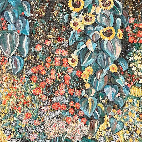 Signare Wall Tapestry 124x142cm – Gustav Klimt Country Garden
