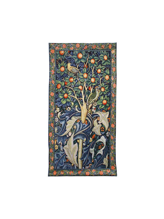 Signare Wandteppich 69x139cm – William Morris Specht in einem Obstbaum