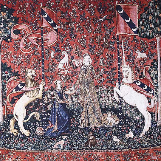 Signare Tapestry Wall Hanging 120x85cm – Lady & Unicorn Sense Taste