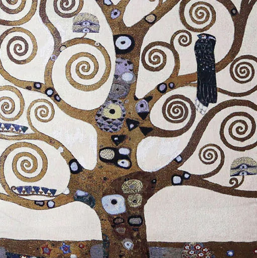 Signare Wandteppich 79x139cm – Gustav Klimt Baum des Lebens