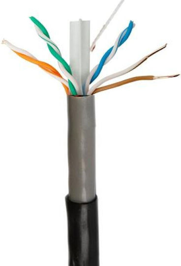 NG U/UTP Cat.6 (Gigabit) Καλώδιο Δικτύου Ethernet εξωτερικού χώρου χωρίς ακροδέκτες 305m Μαύρο