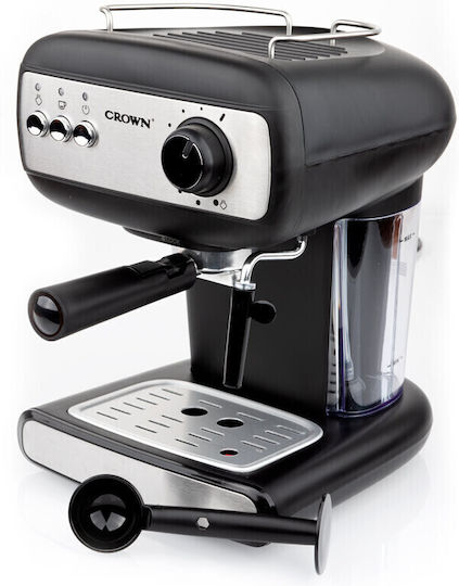 Crown Automatic Espresso Machine 850W Pressure 15bar Silver CEM-1525