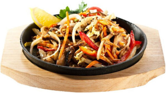 Techwood Elektrisches Wok 1400W mit Kapazität 3.5Es Gray