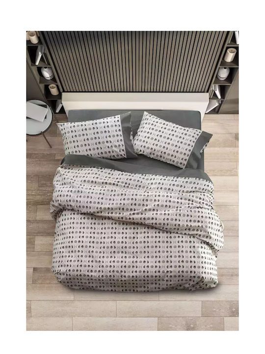 Makis Tselios Home Term Set Coverlet Single Cotton Grey 160x240cm 2pcs