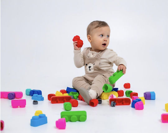Little Tikes Cuburi De Construit Soft Pentru 6+ Luni 10 Bucăți