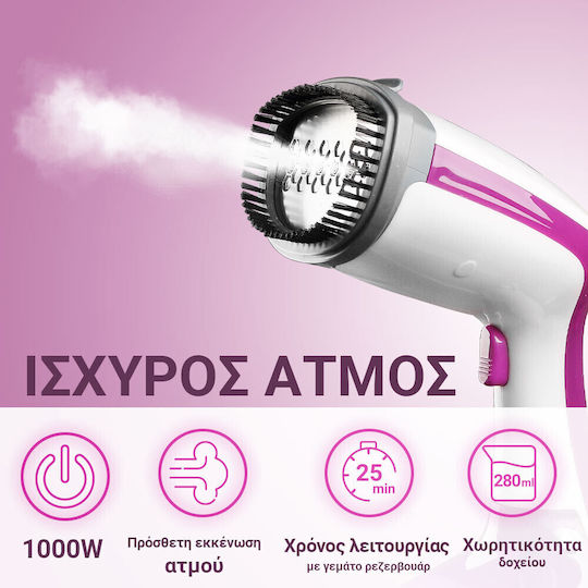Voltz Kleiderdampfer Hand 1000W mit Behälter 280ml Weiß