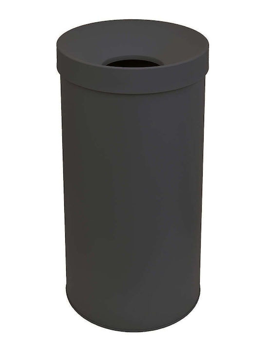 Pam & Co Καλάθι Απλύτων Μεταλλικό 65lt 34x34x70cm Γκρι Ανθρακί