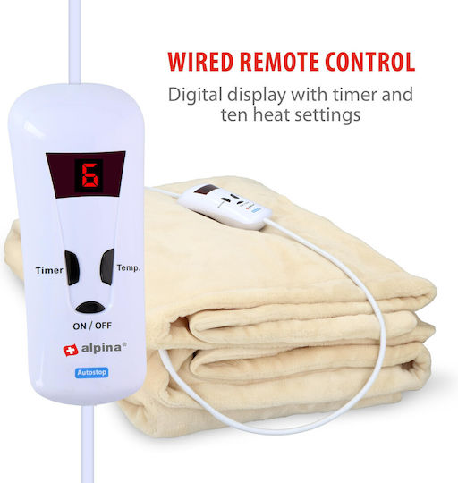 Alpina mit Timer Beige 180W 130x180cm