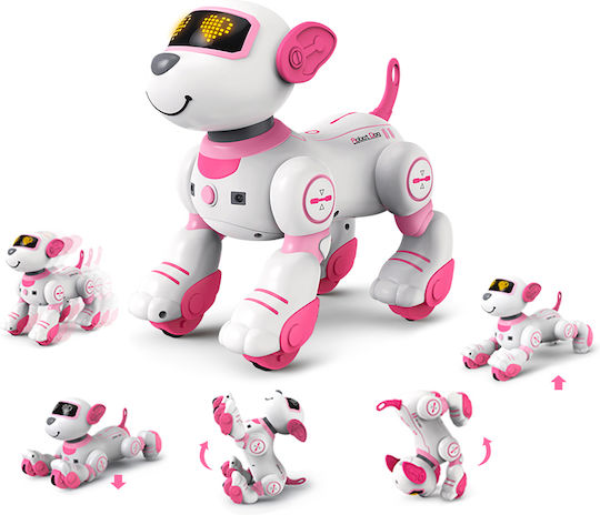 Techkidz Remote Control Animated Dog Sound Light Effects Roxy Model White