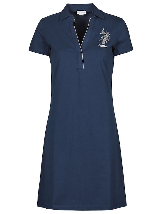 Christine Καλοκαιρινό Mini Φόρεμα Navy Μπλε