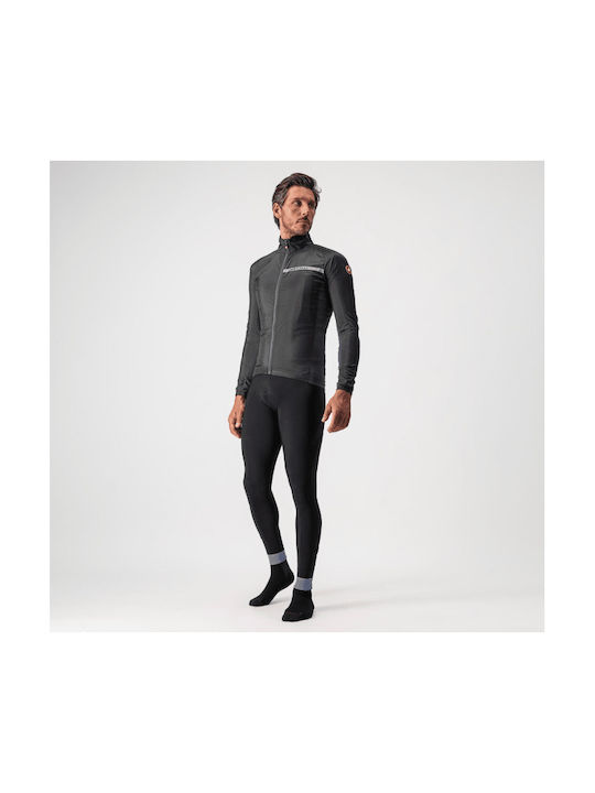 Castelli Waterproof Cycling Windbreaker Jacket Long sleeve Black