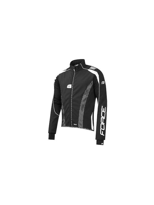 Force X72 Pro Waterproof Cycling Windbreaker Jacket Long sleeve Black