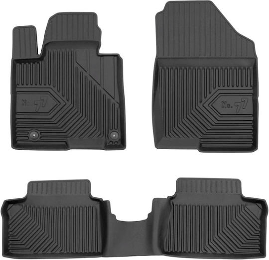 Frogum Set of Front and Rear Mats 3pcs for Hyundai Tucson 2020 Black