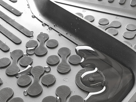 Rezaw Plast Satz Vorder- und Hintermatten Wannenartig 3Stück aus Gummi für Lexus Benutzererfahrung 2018+ Schwarz