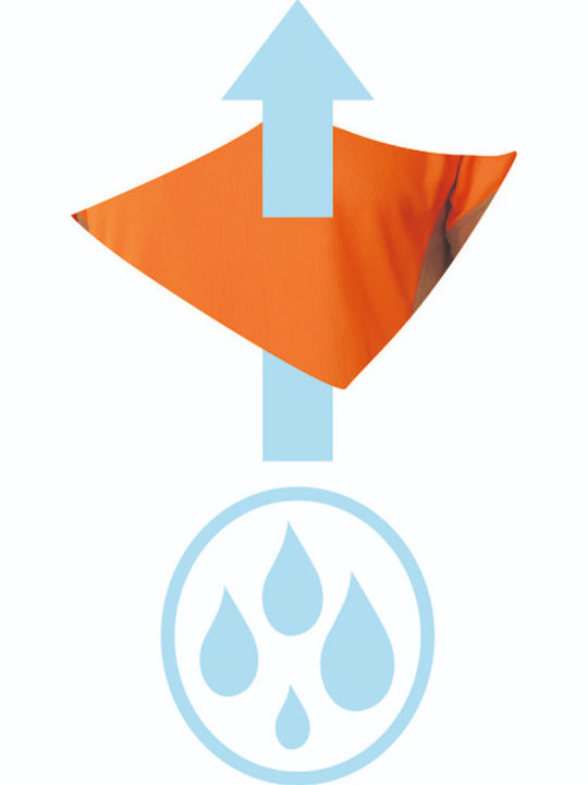 Kurzarmbluse Orange