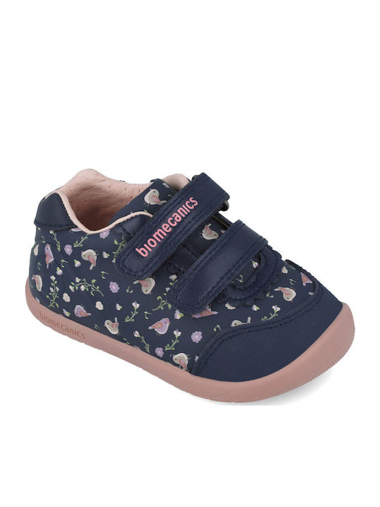 Kids Sneakers with Scratch Navy Blue