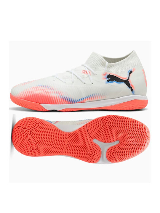 PUMA Future 8 Match Ποδοσφαιρικά Παπούτσια Σάλας IT Λευκά PUMA Future 8 Match Ποδοσφαιρικά Παπούτσια Σάλας IT Λευκά