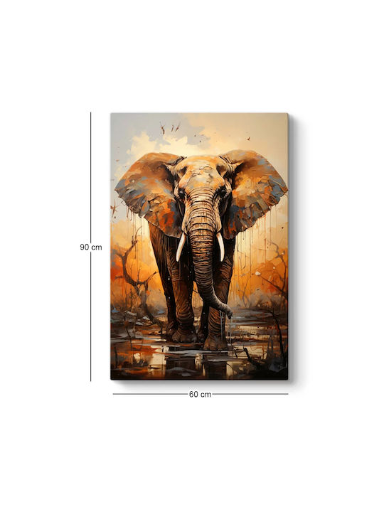 Megapap Elephant Story Painting on Canvas 60x90cm