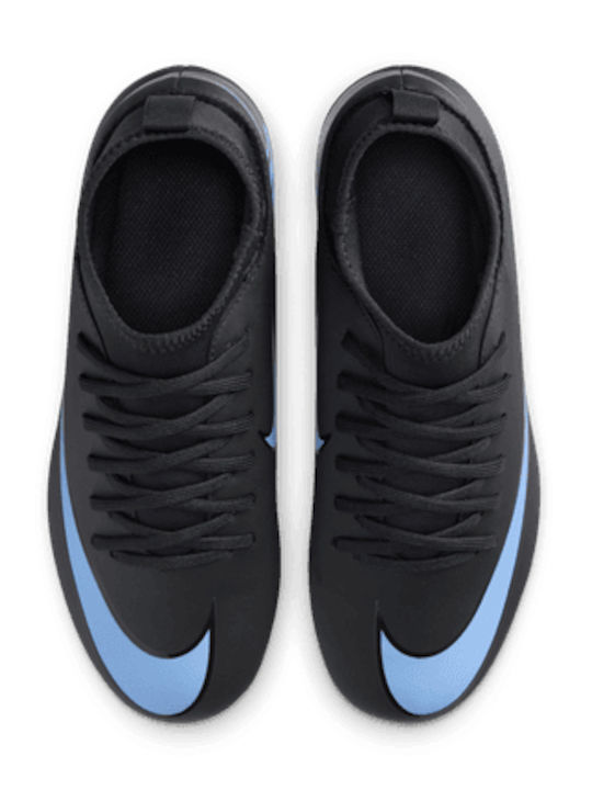 Mercurial Superfly 10 Club FG/MG Kids Soccer Cleats & Shoes Molded Black