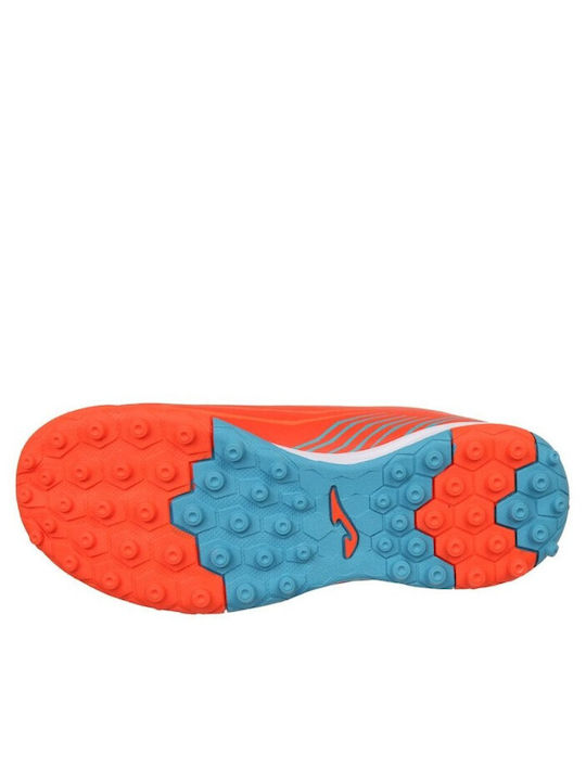 Kids Soccer Cleats Propulsion with Turf Orange