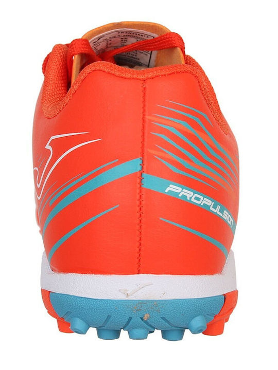 Kids Soccer Cleats Propulsion with Turf Orange