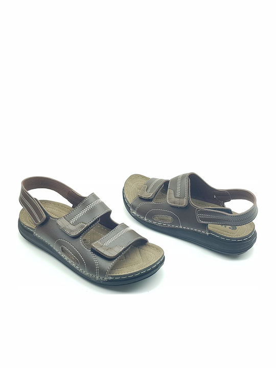 Herrensandalen in Braun Farbe