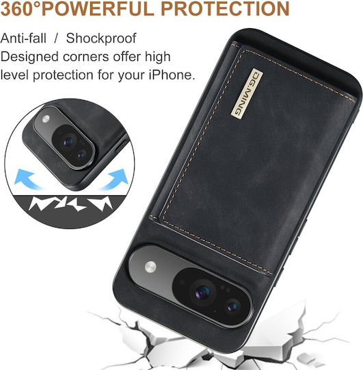 DG.MING Wallet Πλαστικό Μαύρο (Google Pixel 10 / 10 Pro)