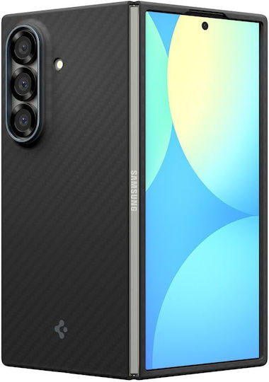 Spigen Airskin Umschlag Rückseite Aramid Fiber 0.3mm Schwarz (Galaxy Z Fold7)