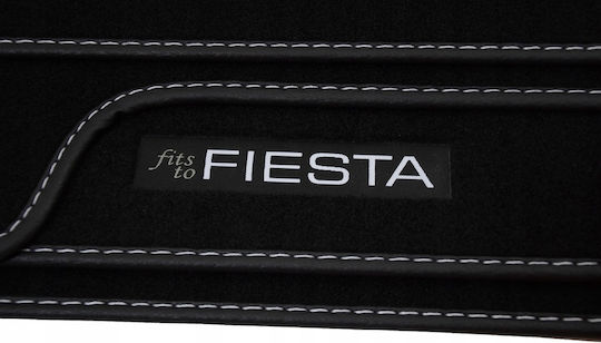 Rezaw Plast Set of Front and Rear Mats 4pcs for Ford Fiesta 2002-2008 Black