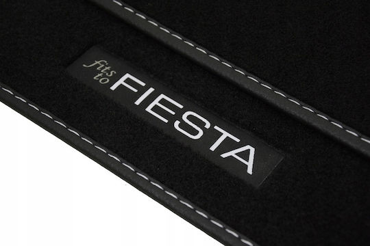 Rezaw Plast Set of Front and Rear Mats 4pcs for Ford Fiesta 2002-2008 Black