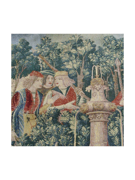 Signare Decorative Tapestry Handmade from Fabric 100x100cm