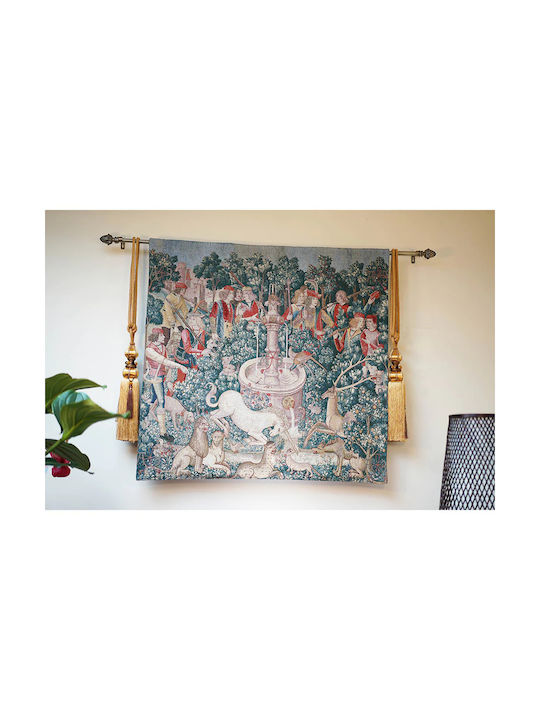 Signare Decorative Tapestry Handmade from Fabric 100x100cm