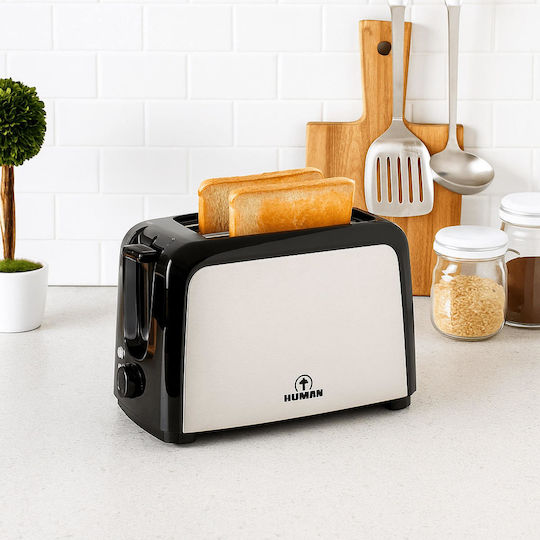 Human Toaster 2 Slots 750W Inox