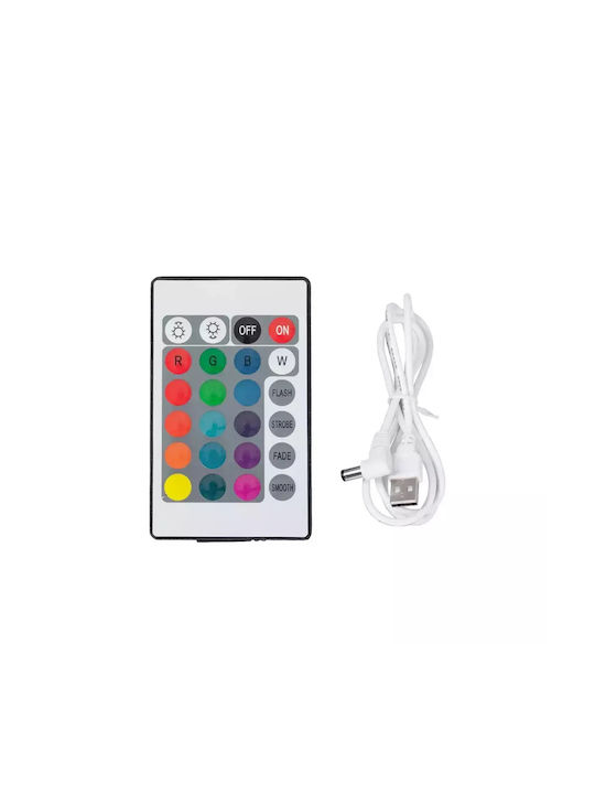 GloboStar Aquaglow Außenstehlampe Weltkugel LED 3W RGBW IP54