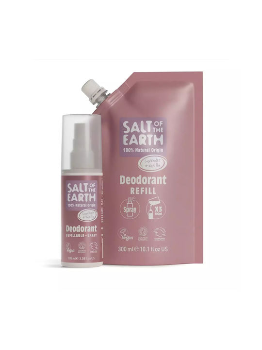 Salt Earth Lavender & Vanilla Spray Refill Pouch 300ml