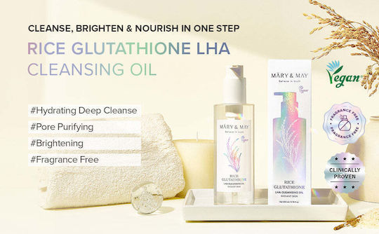 Mary & May Rice Glutathione LHA Λάδι Καθαρισμού Προσώπου 200ml