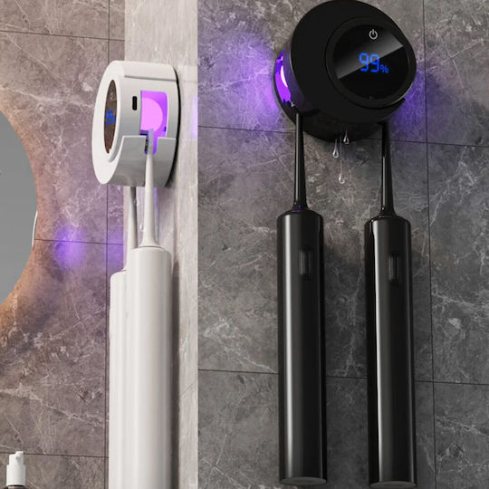 Base Toothbrush Support Base Wallpaper Plastic Black