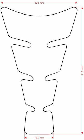 Motorrad-Aufkleber Klebender Tankschutz Cgs19p Fz Logo Universal Print
