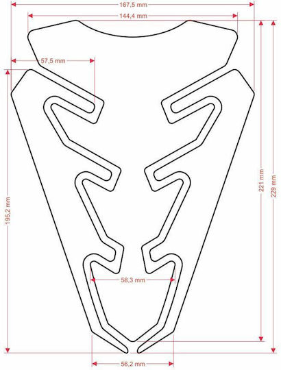 Autocolant Rezervor Cgexbp Albastru Zgârieturi Universal Tankpad Print