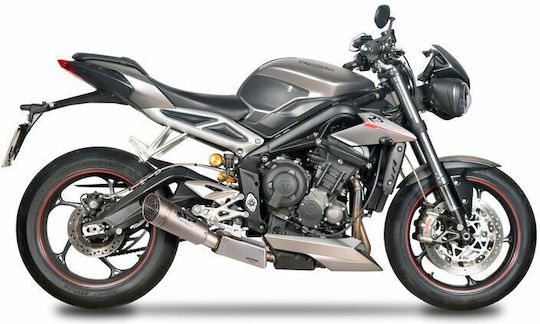 Spark Εξάτμιση Μοτοσυκλέτας για Triumph Street Triple 765 GTR0507TOM