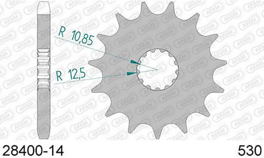 AFAM Front Sprocket for Suzuki GSX-R 750