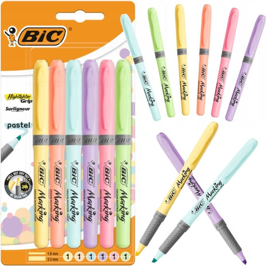 BIC Pastel Grip Μαρκαδόρος Υπογράμμισης Πολύχρωμος
