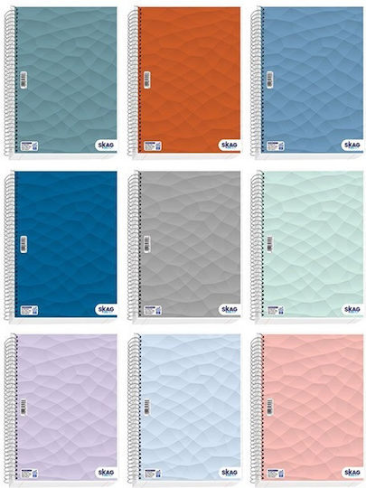 Skag Spiral Heft Geregelt A4 90 Blätter 3 Themen University Abstract 1Stück (Μiverse Farben)