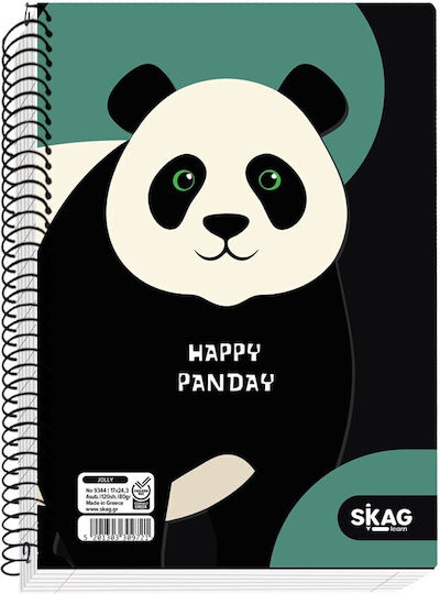 Skag Spiral Notebook Ruled B5 120 Sheets 4 Subjects 1pcs (Μiscellaneous Designs)