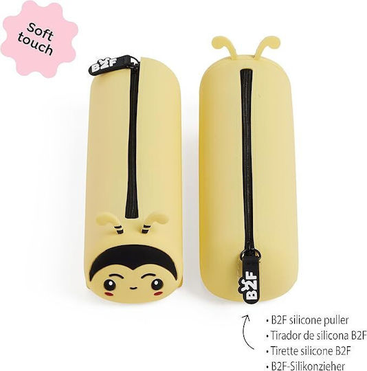 Miquelrius Case Pencil Case Silicone Barrel Yellow