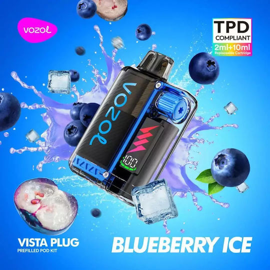 Vozol Vista Plug Pod Kit 2ml με Ενσωματωμένη Μπαταρία 650mAh Blueberry Ice