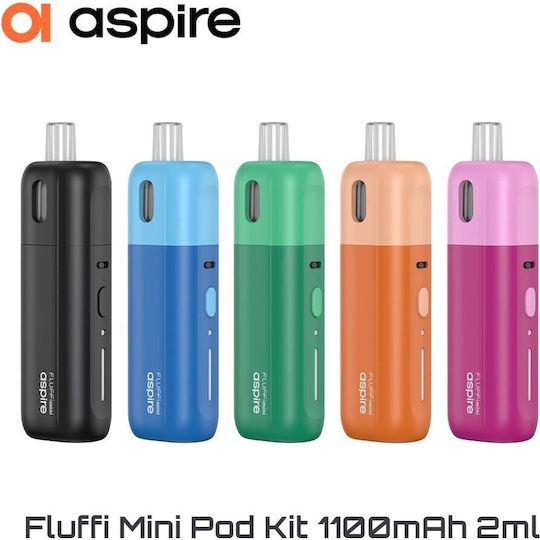 Aspire Fluffi Mini Pod Kit 2ml with Built-in Battery 1100mAh Black