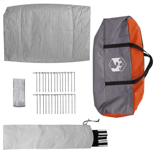 vidaXL Campingzelt Gray 4 Jahreszeiten 492x492x275cm