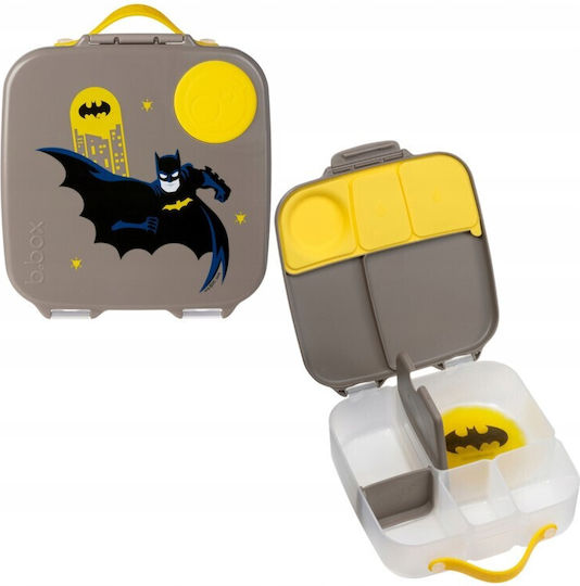 B.Box Lunchbox Plastic Kids' Food Container Batman 2lt Gray