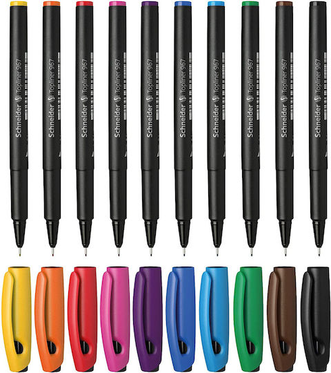 Schneider Drawing Markers 0.4mm Thin Set 10pcs